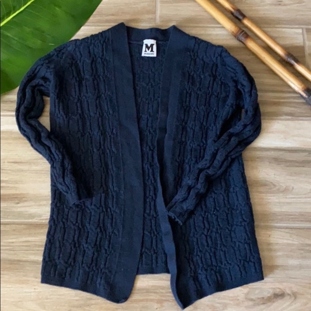M Missoni Blue Cable Knit‎ Cardigan
